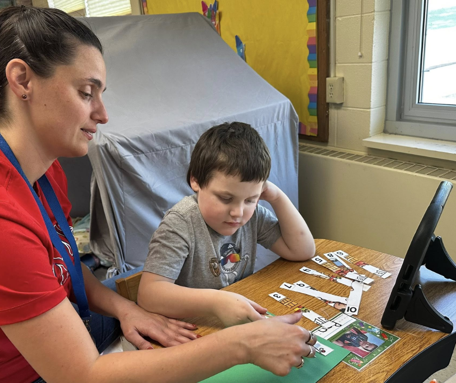 Paraprofessional and student