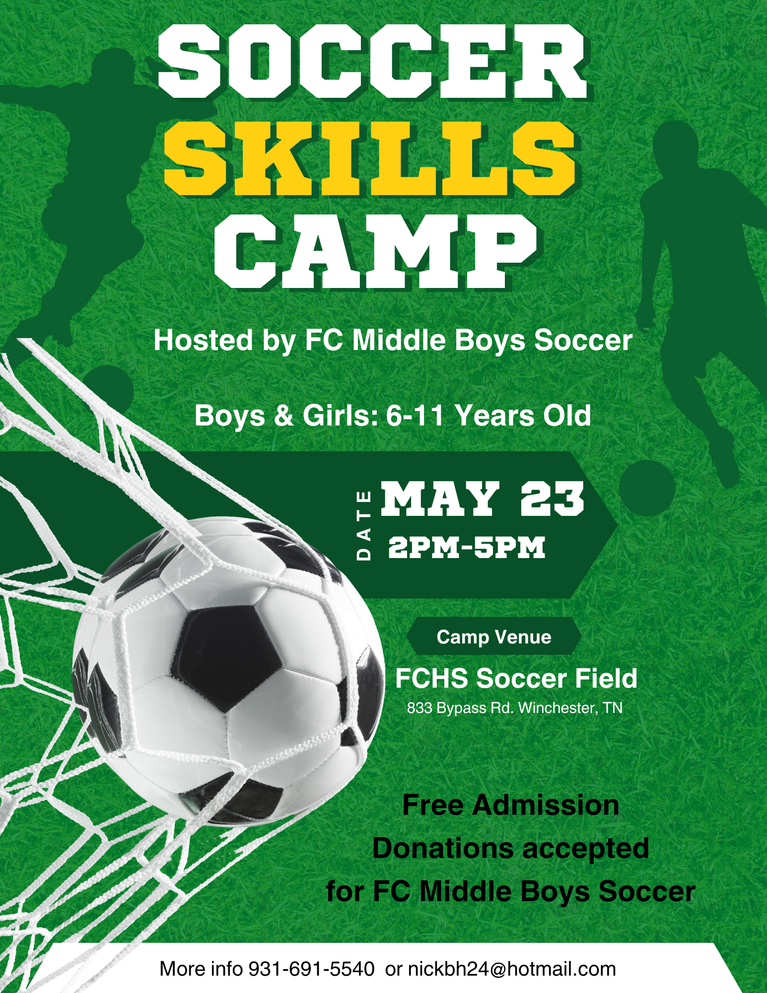NMS Upcoming soccer skills camp