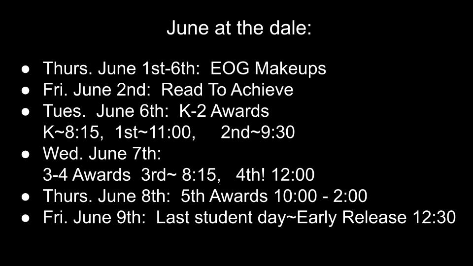 June at the dale