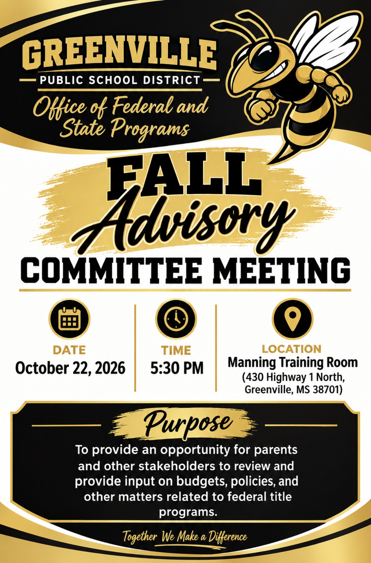 Fall Advisory Committee Meeting