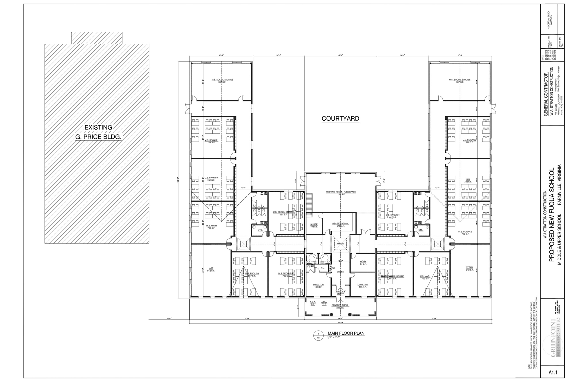 Floor Plan for New Upper School