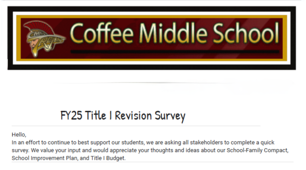 Title 1 Survey  in English 