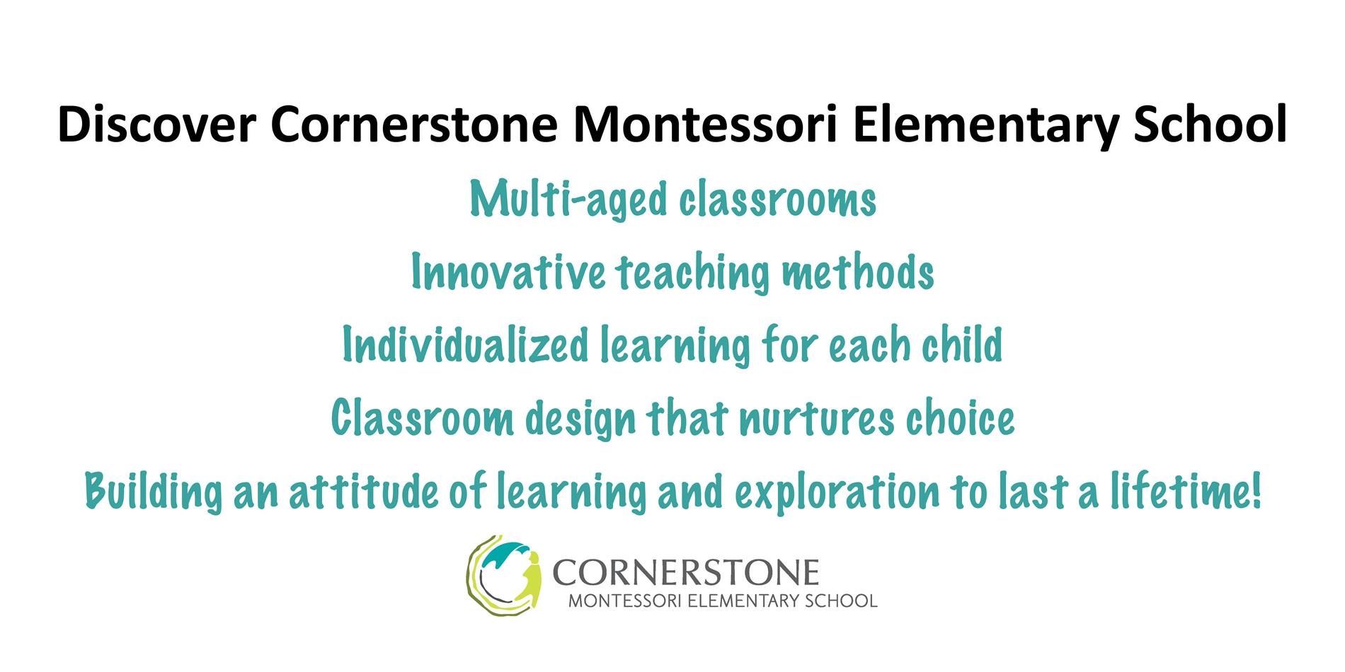 Discover Cornerstone Montessori Elementary School
