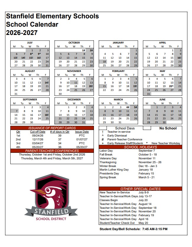 2026-27 Calendar