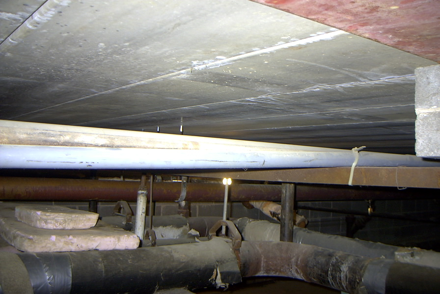Crawlspace off of boiler room
