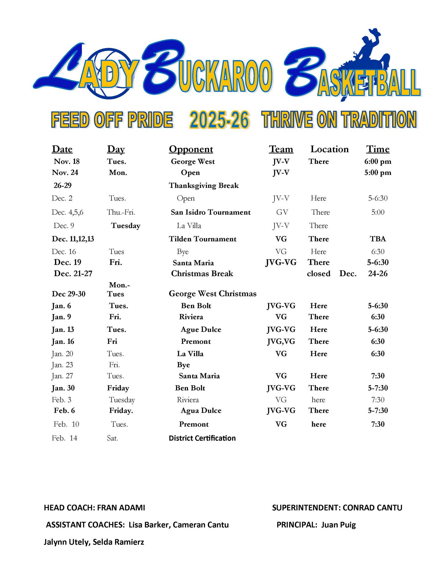 Girl Basketball 2025-2026 Girl Basketball 2025-2026