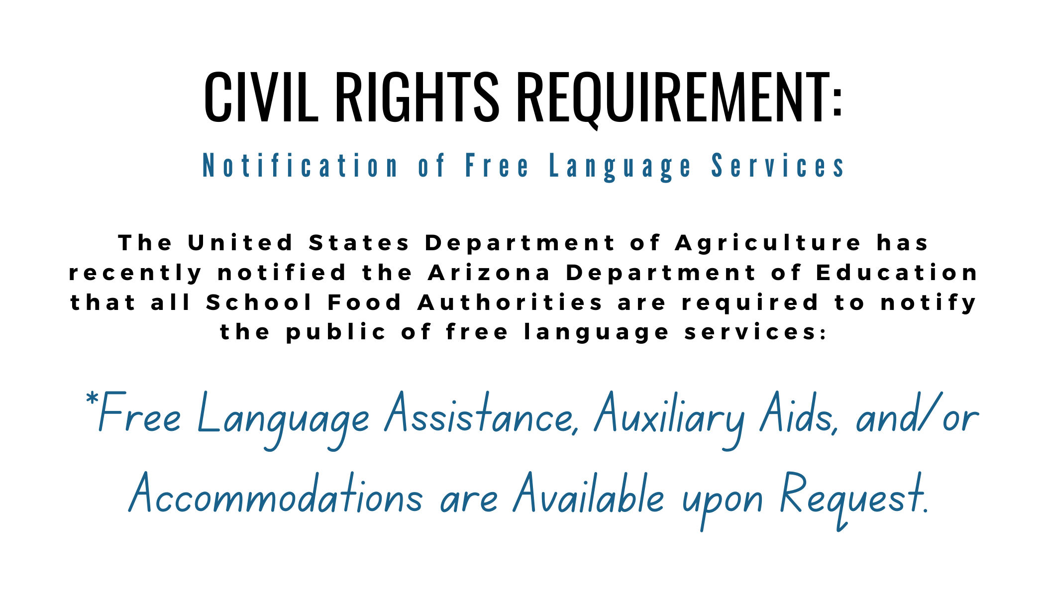 Civil Rights Requirement- Language Services