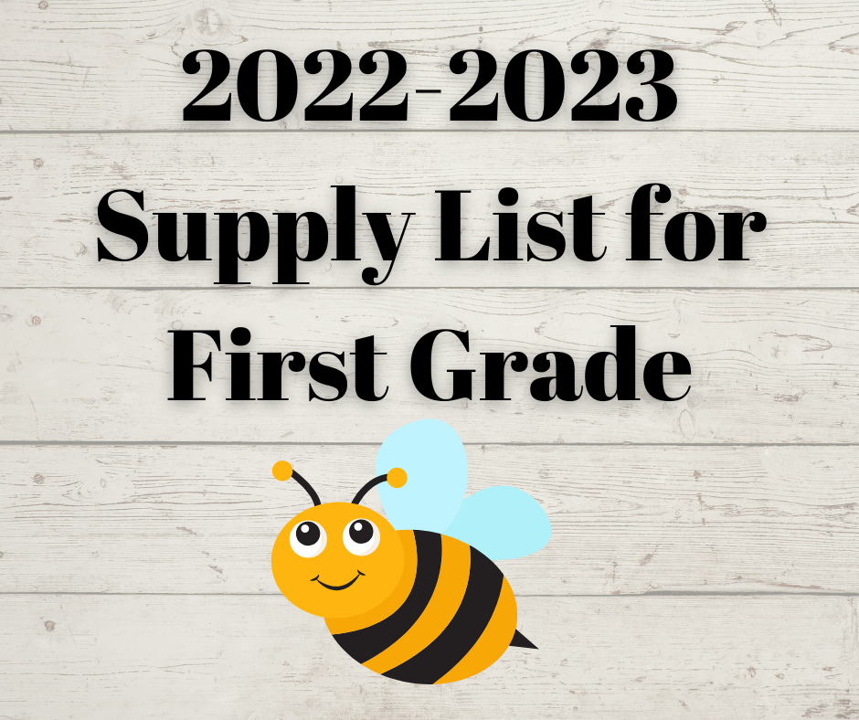 1st Grade Supply List