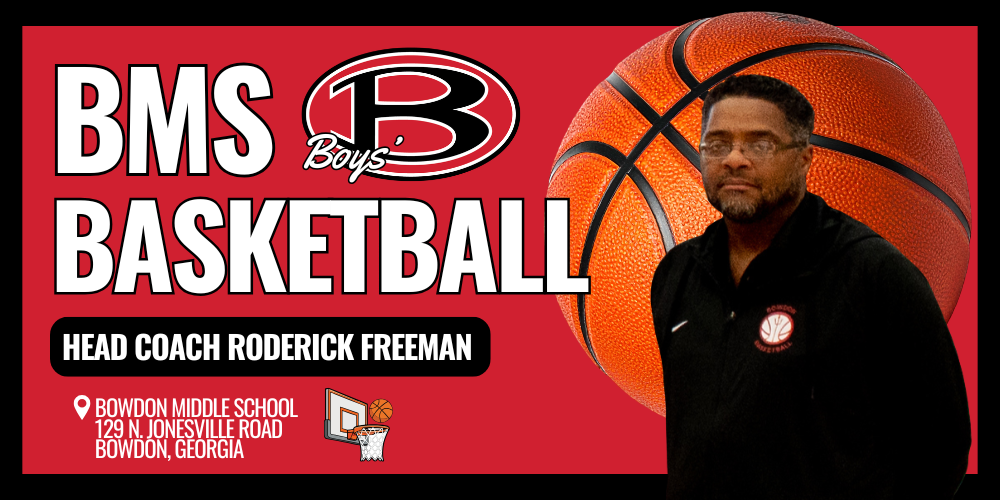 BMS Boys' Basketball Graphic - Head Coach Roderick Freeman