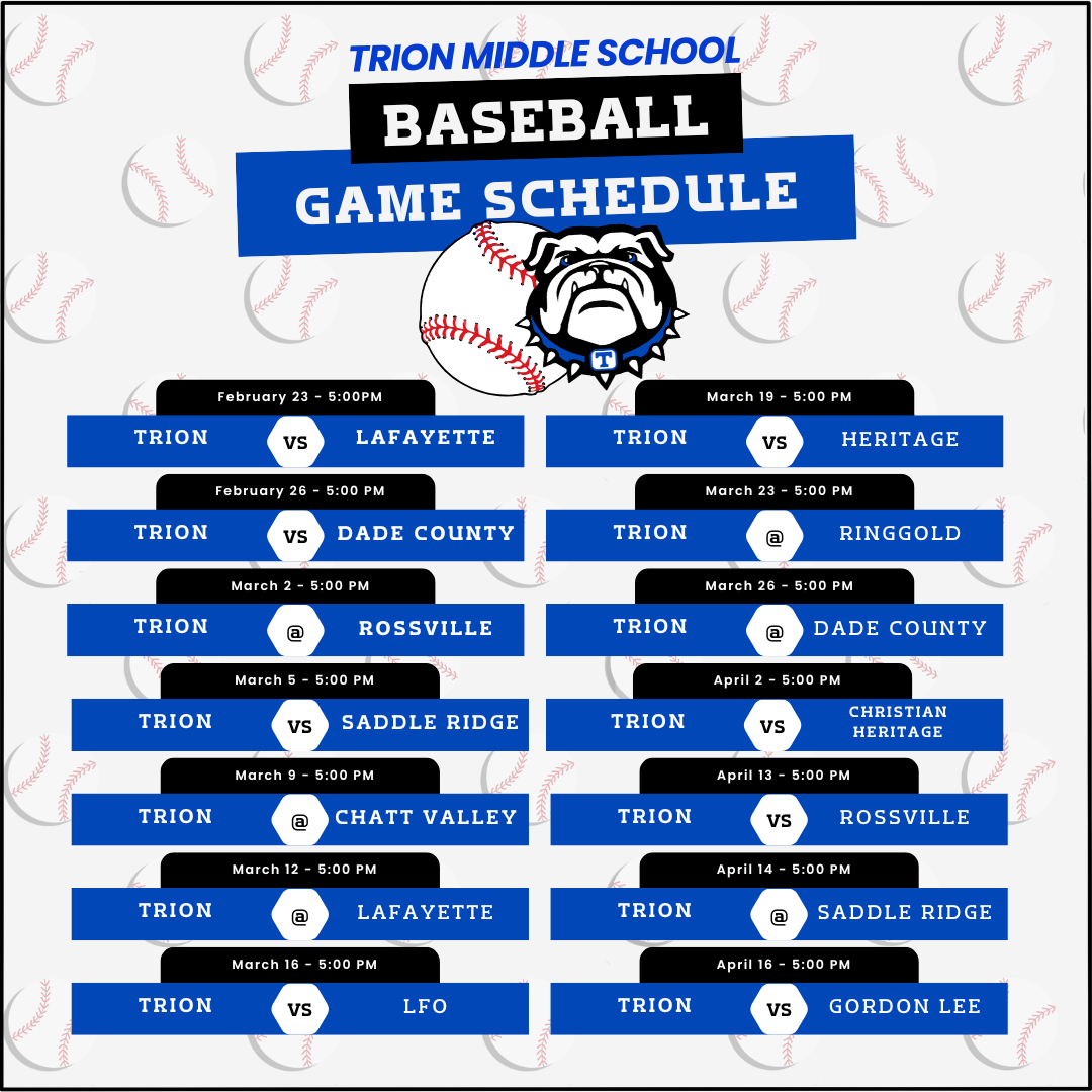 2026 Baseball Schedule