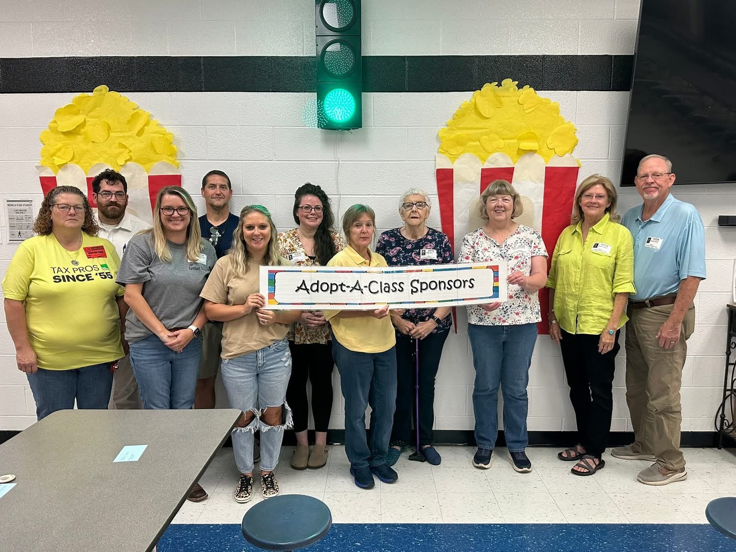 Classroom sponsors posing for a picture