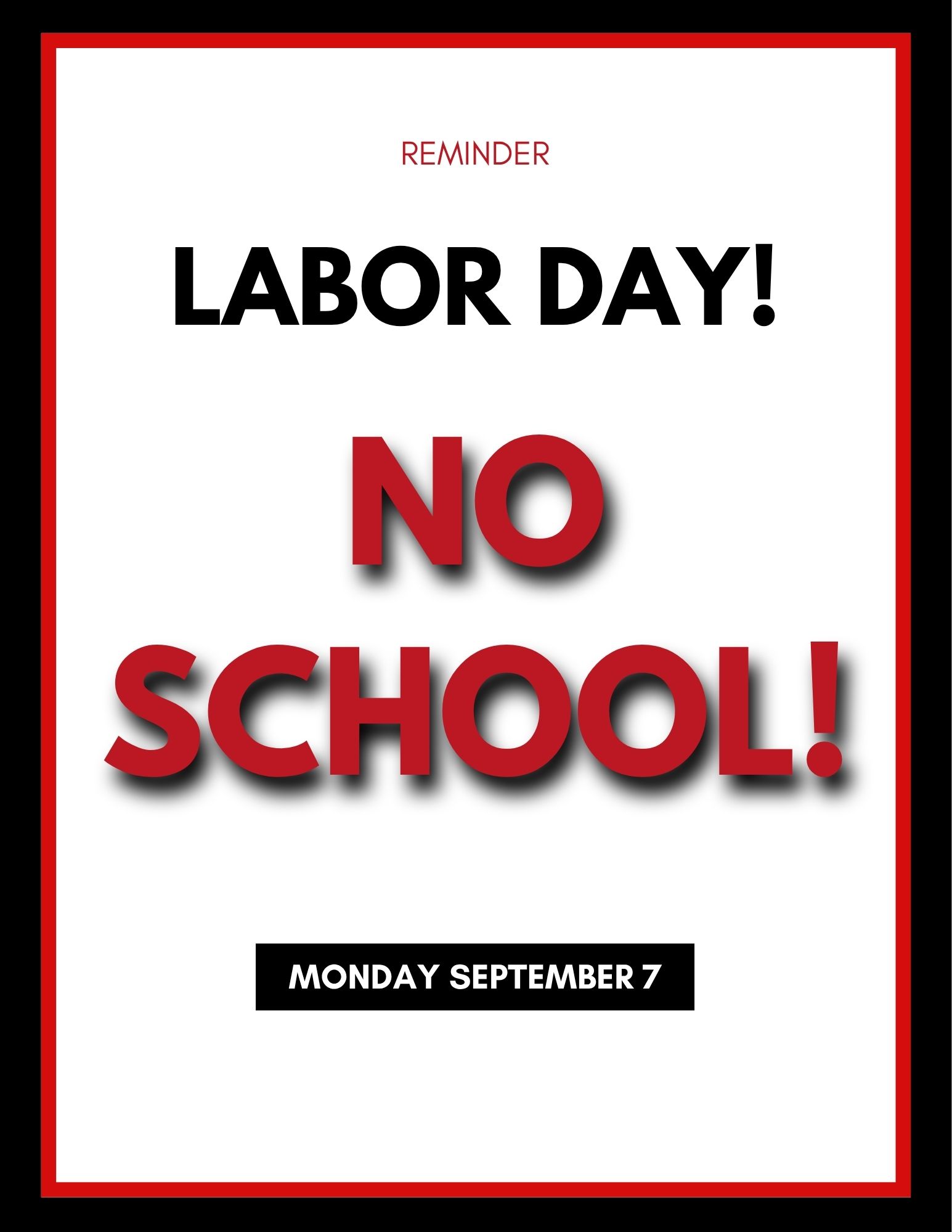 no school labor day flyer with info link no school labor day flyer with info link