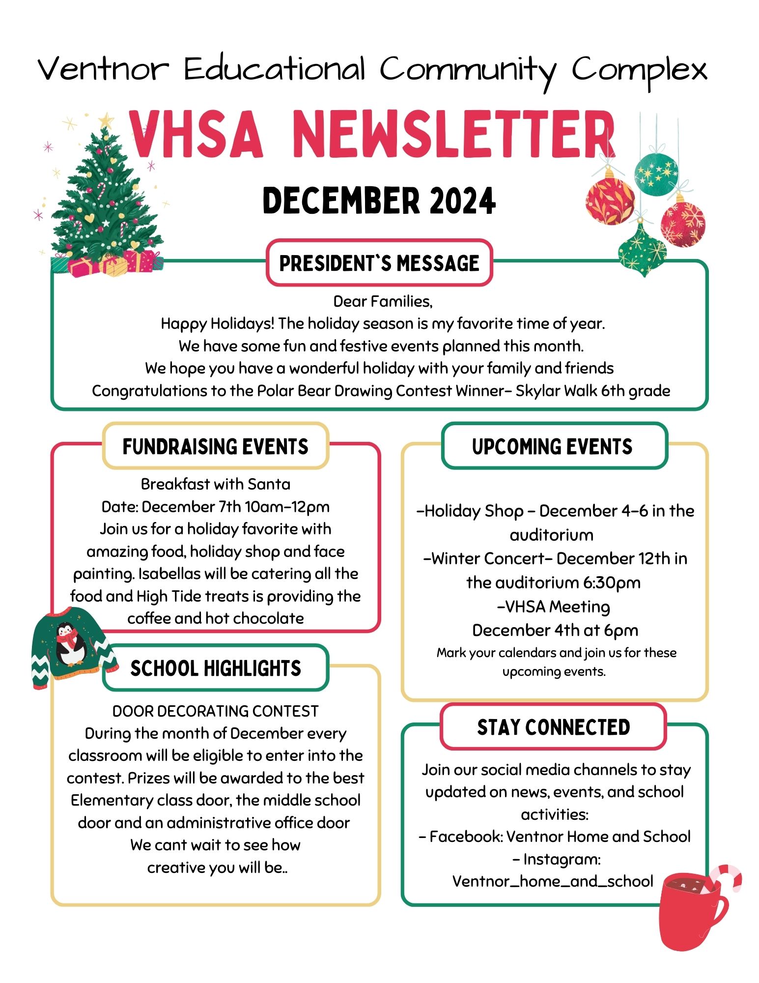 VHSA December News letter