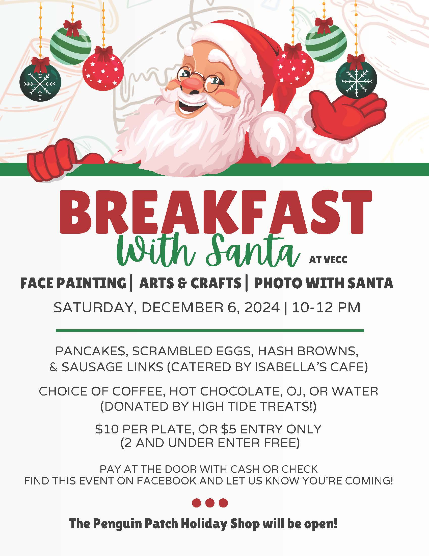 VHSA SAnta Breakfast 12-6-25