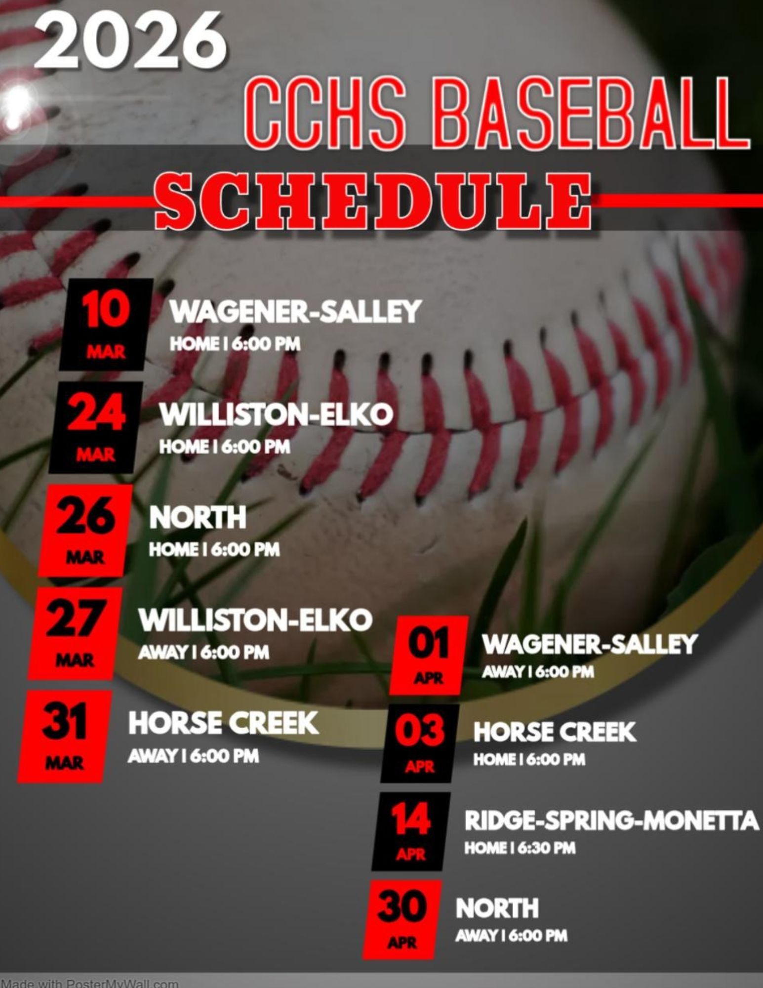 2026 Baseball Schedule