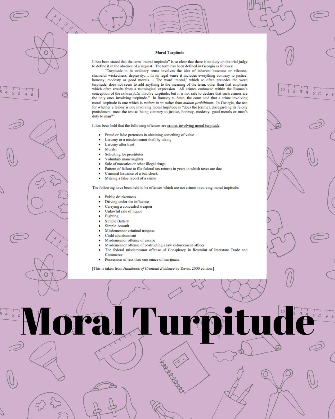 Moral Turpitude