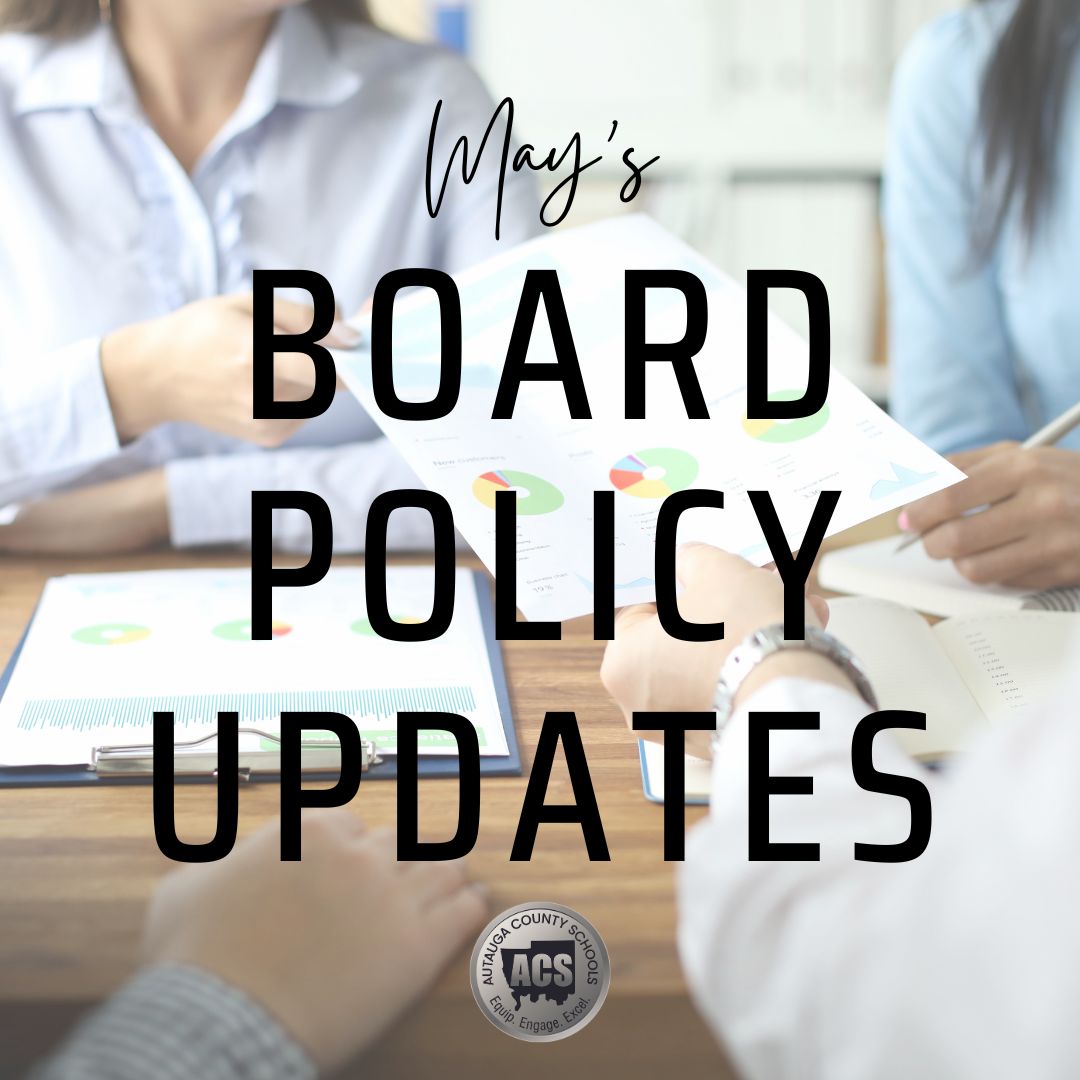 May 2025 Board Policy Updates Graphic