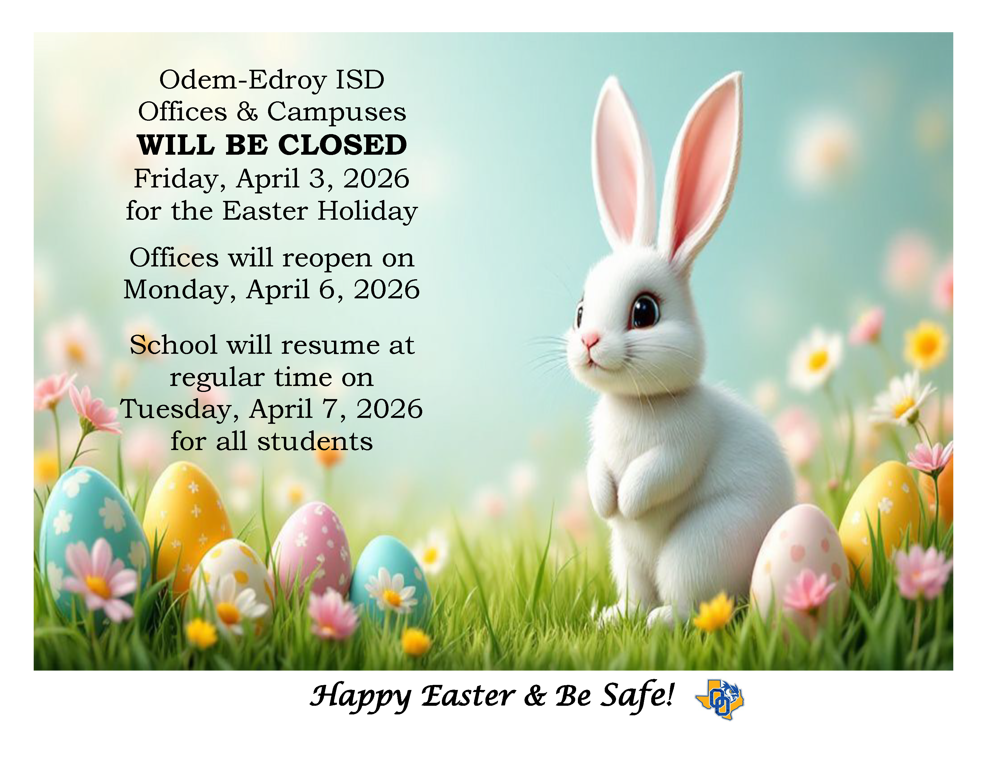 Easter Notice 2026 Flyer