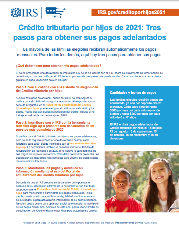 IRS Child Tax Credit - Spanish