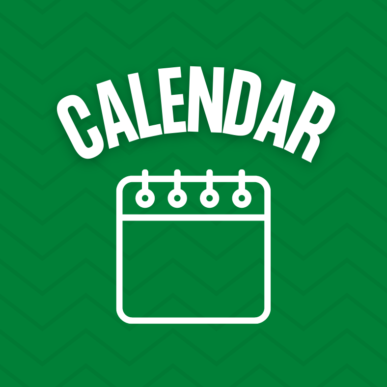 green box with word Calendar