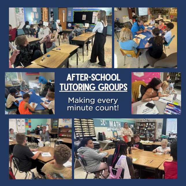 After school tutoring groups. Making every minute count!