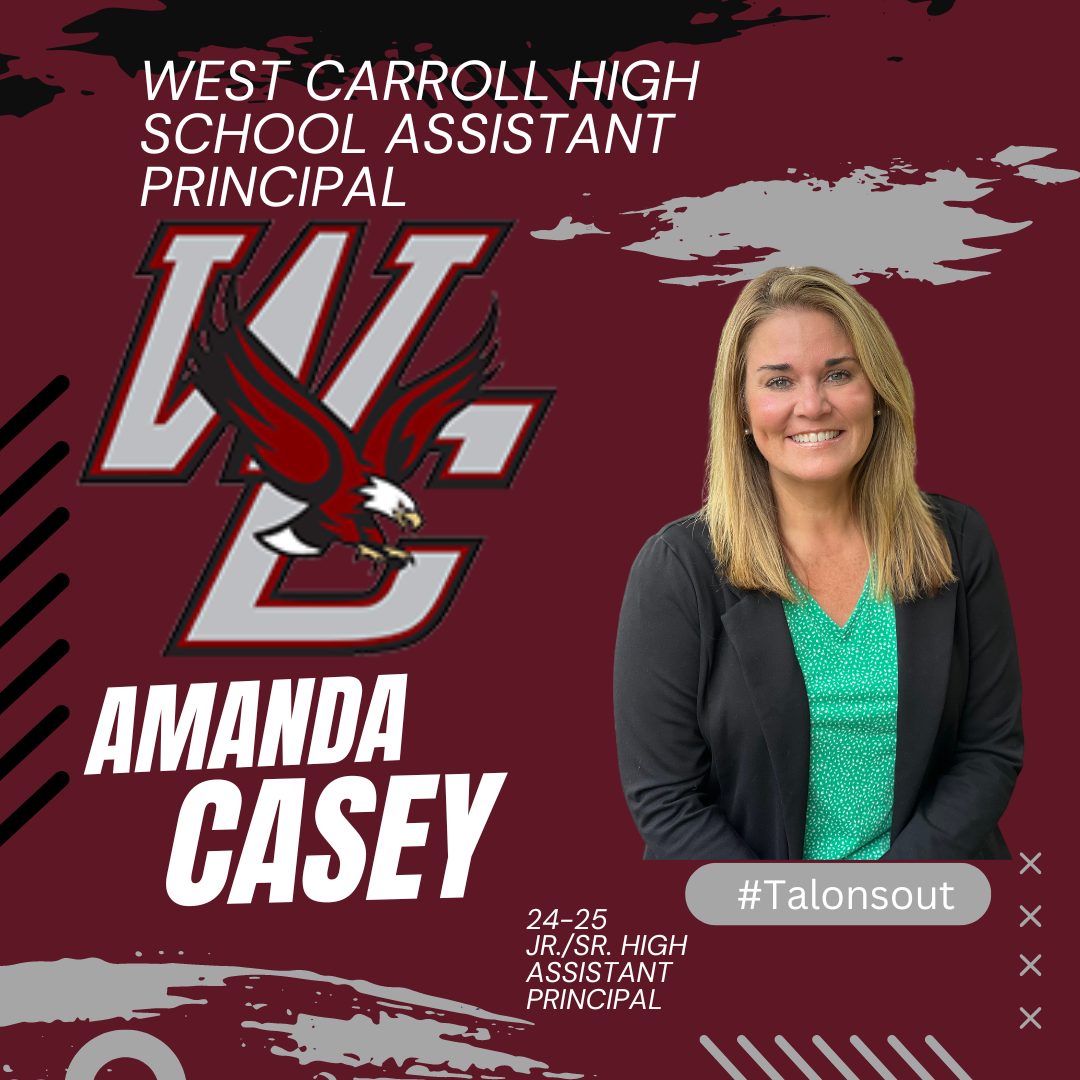 I want to introduce our new assistant principal, Mrs. Amanda Casey! She is joining us from the Trenton Special School District and resides in Gibson County. She has over twenty years of experience in the classroom and is currently a STEM coordinator. She has an intensive background in academics and data-driven instruction. She also has a background in Science, Social Studies, and English. She aligns with our student focus and new academic focus, and I am so excited to have her join us for her first day on September 3rd. 