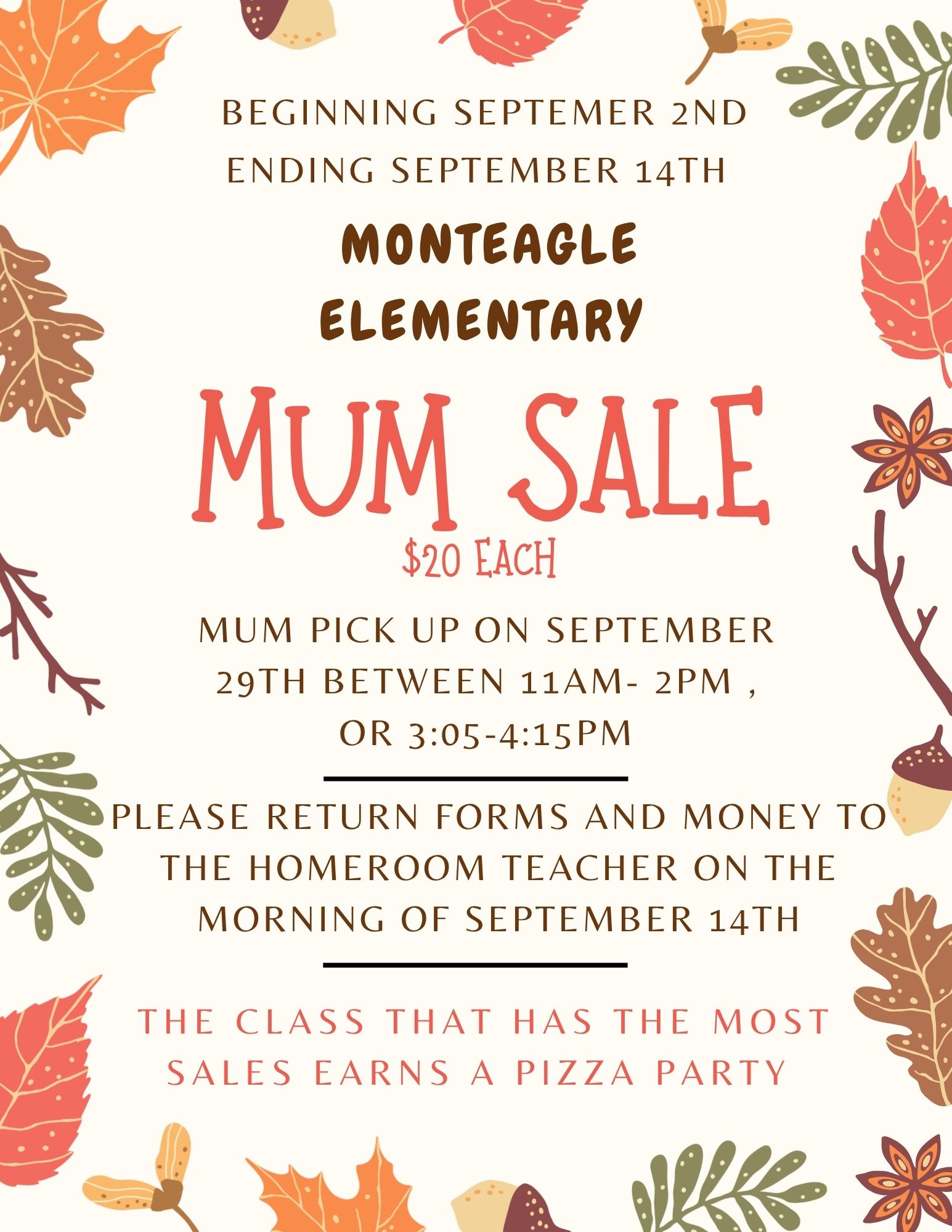 Mum Sale Fundraiser Mum Sale Fundraiser