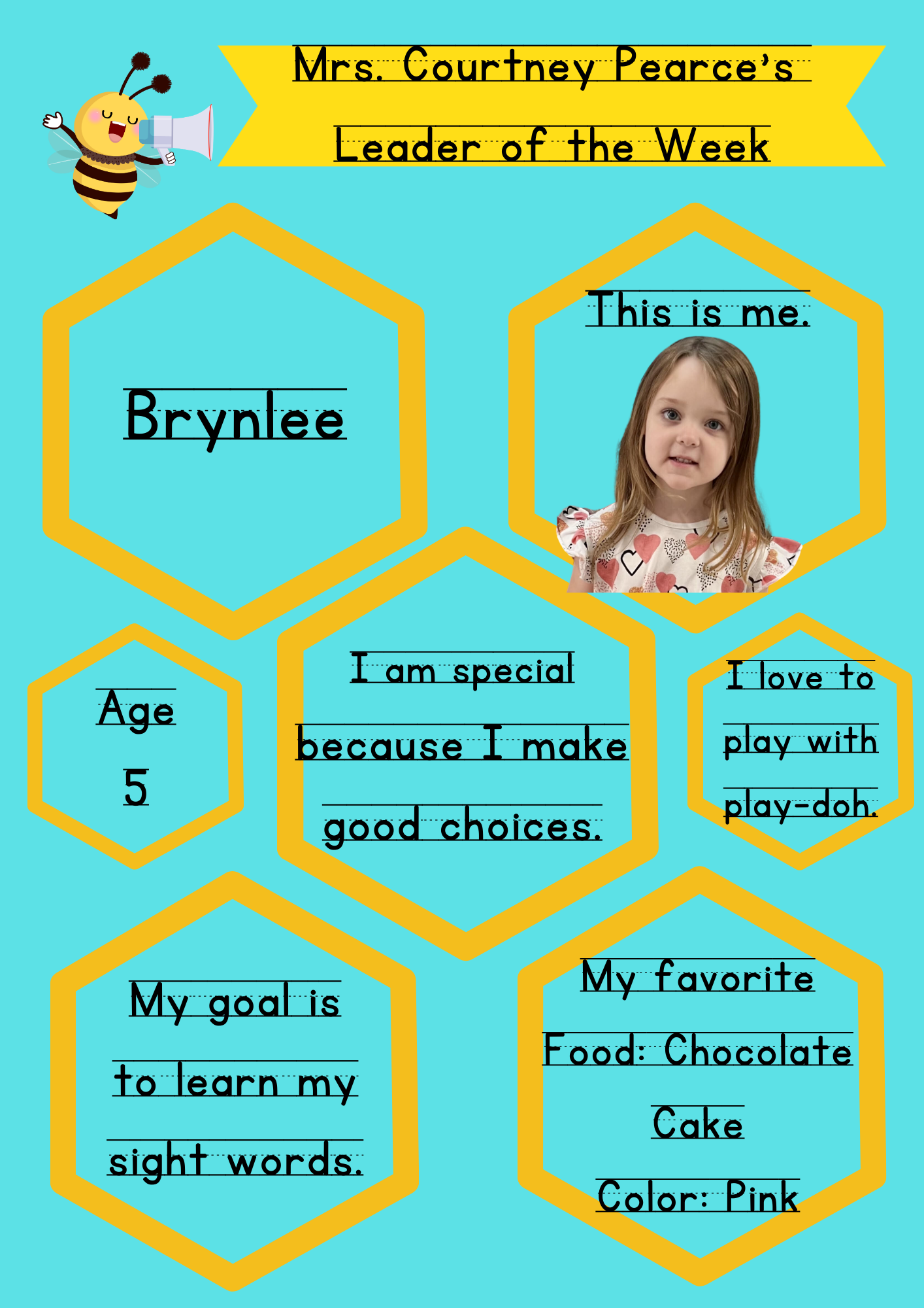 Pre-K Leader of the Week