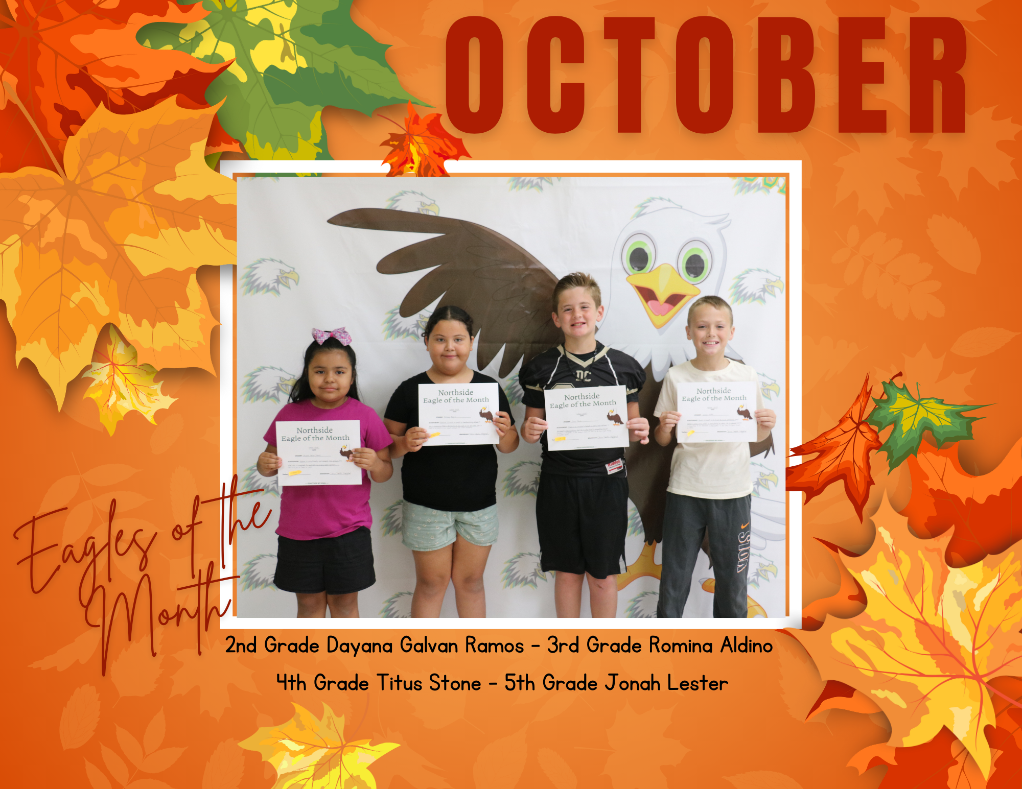 October Eagles of the Month 