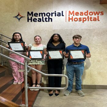  from left to right: Fernanda Perez-Ramos, Georgia Meredith, Kiyell Mivens, Eli Cleghorn