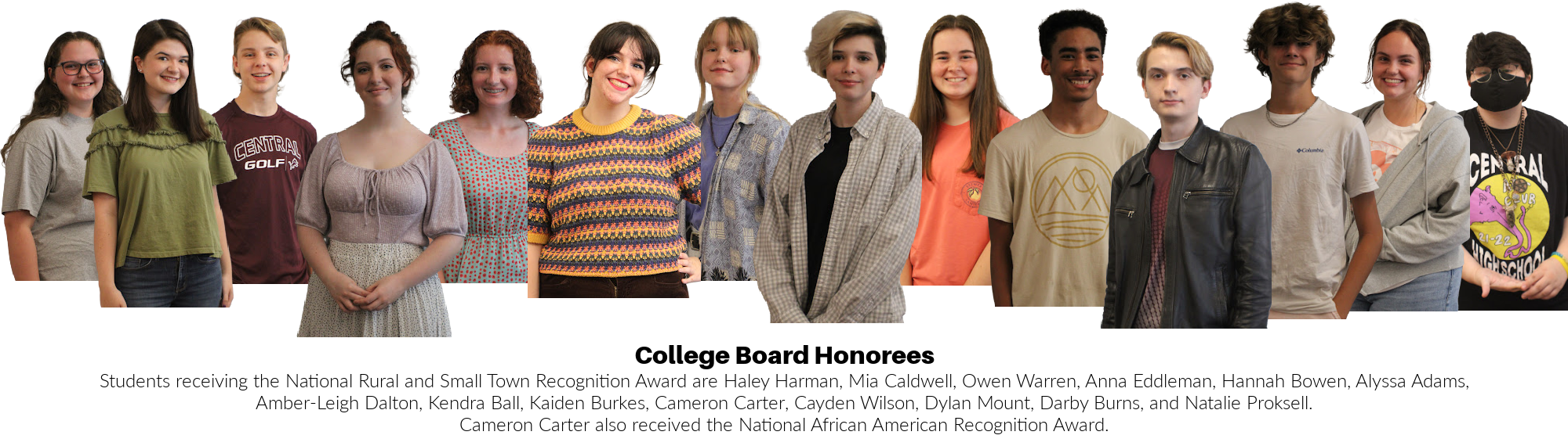 College Board Recognizes Central High School Students