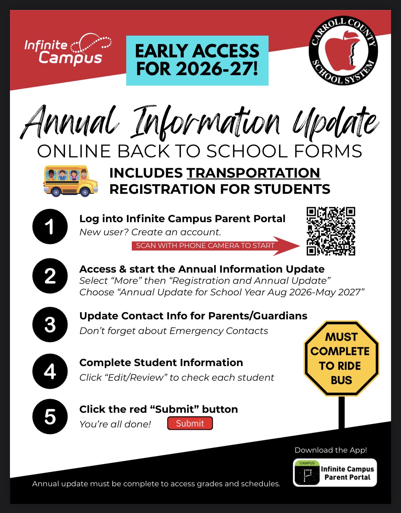 annual update flyer