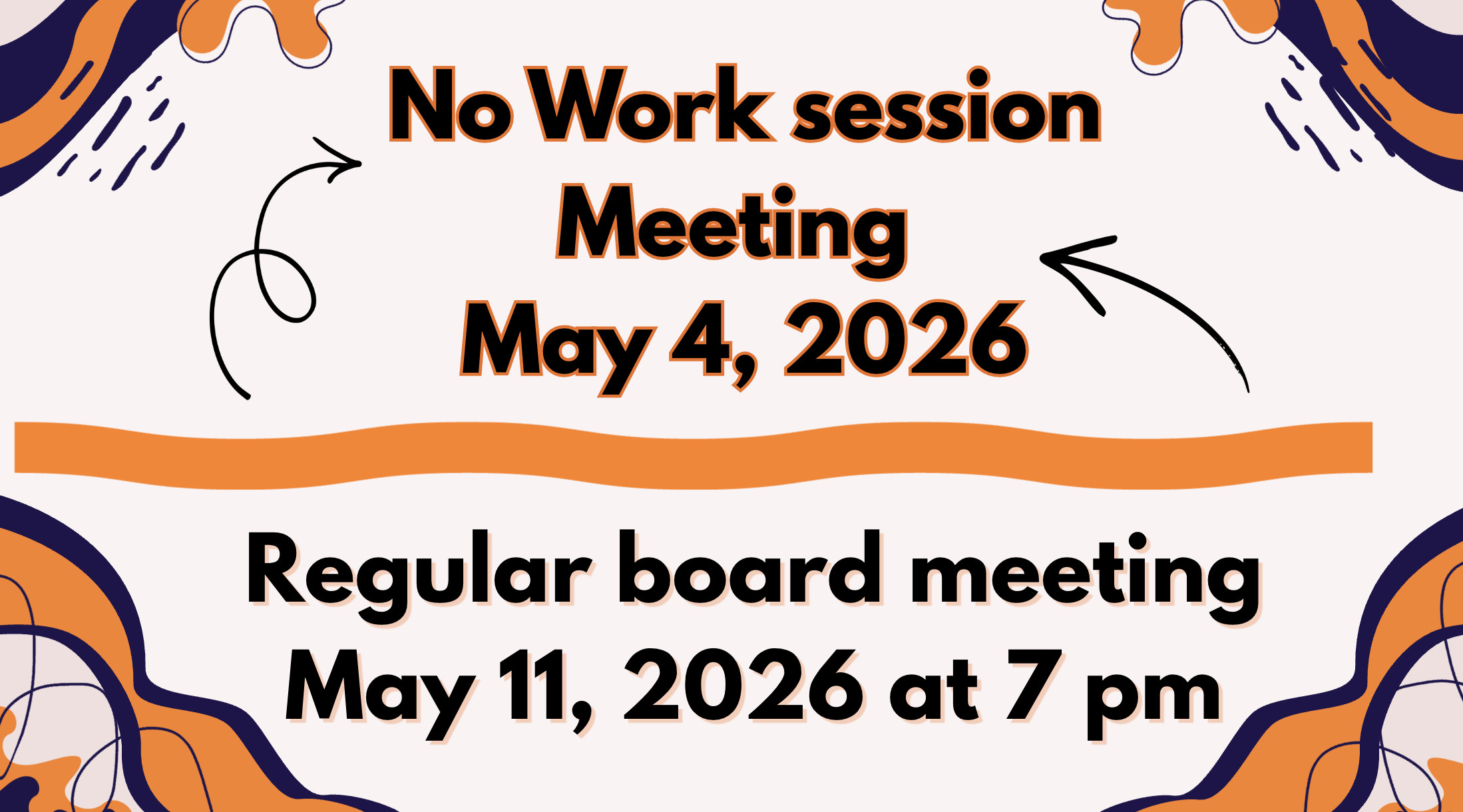 no work session meeting May 4, 2026