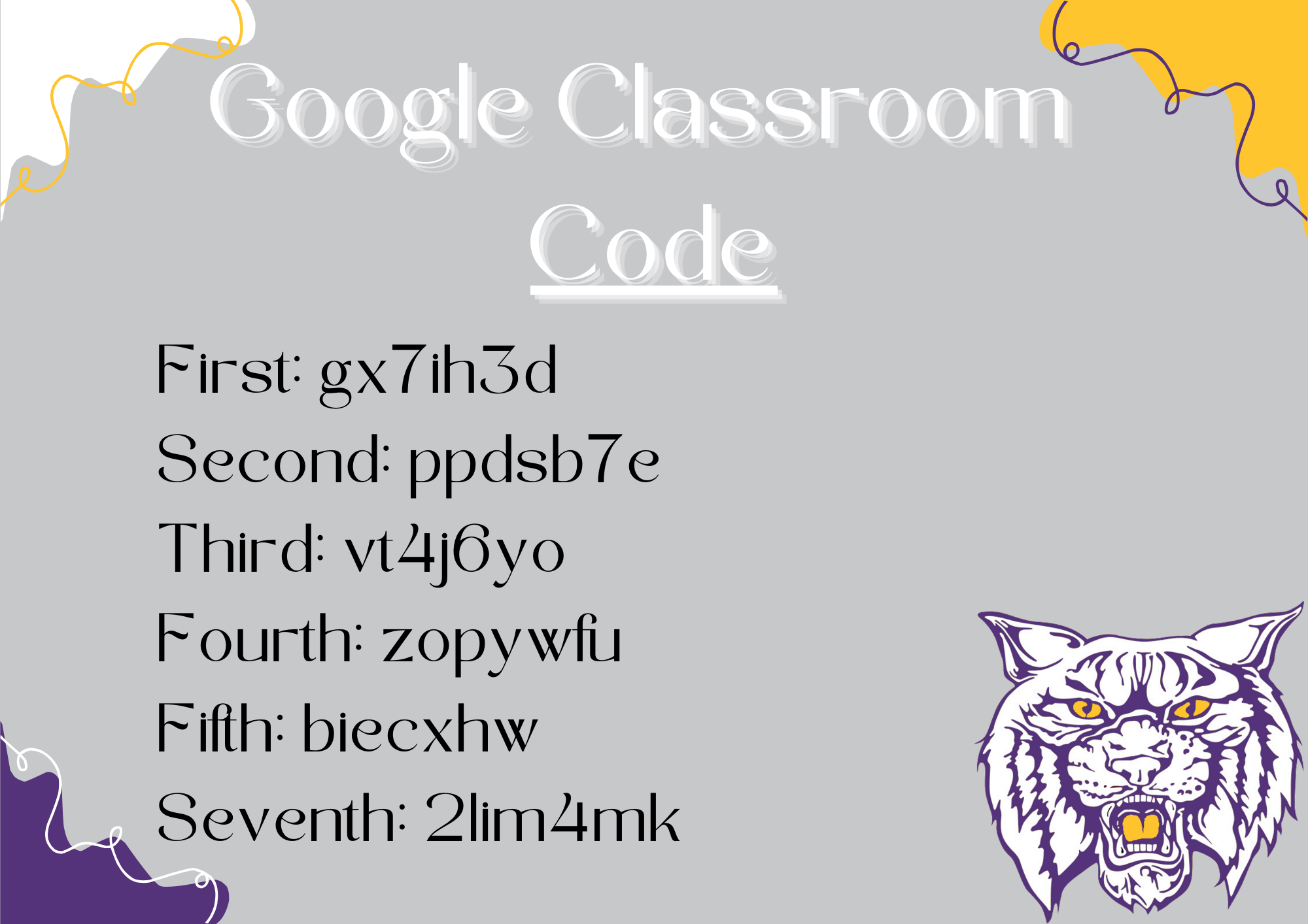 Google Classroom Codes