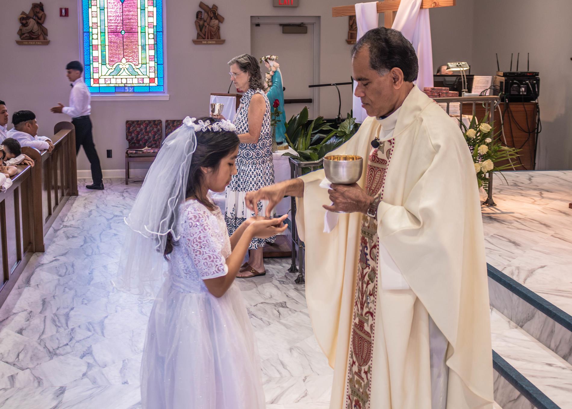 Receiving First Communion