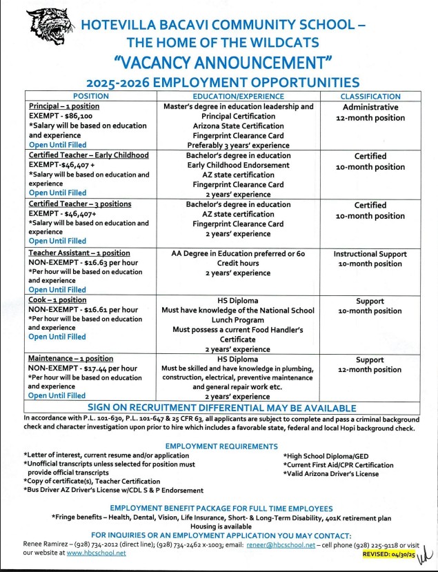 updated vacancy 25-26