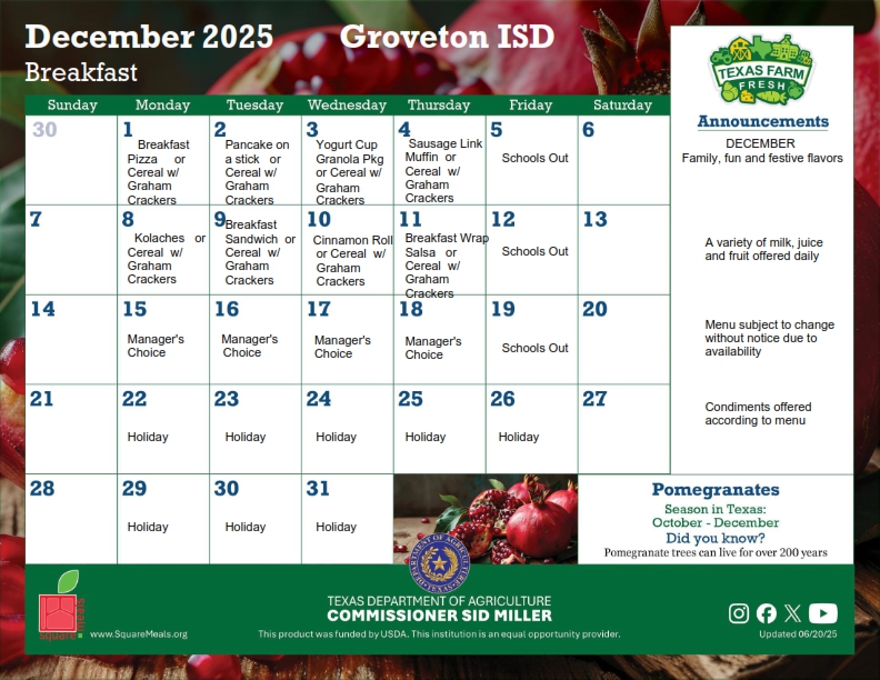 Breakfast Menu Image