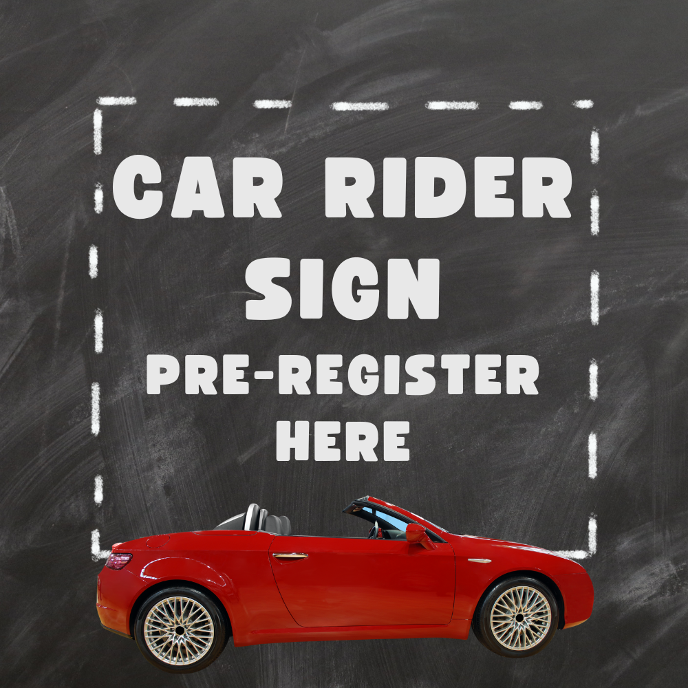Car Rider Sign Preregistration