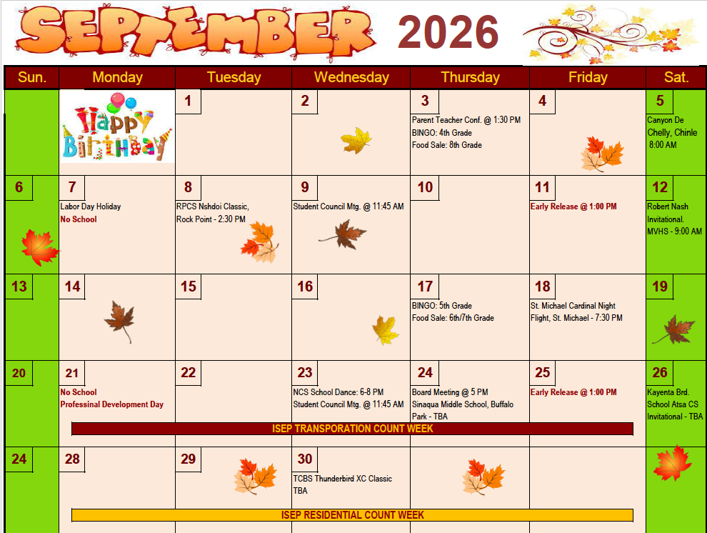 Activity Calendar