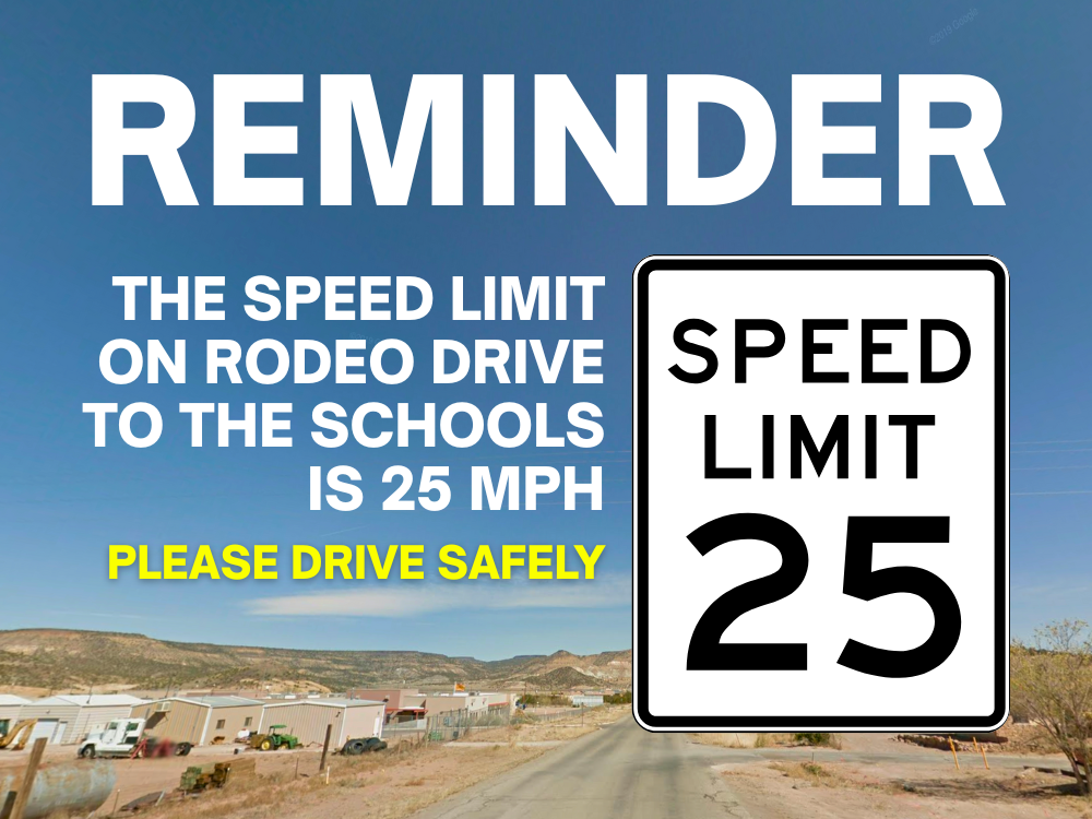 Rodeo Drive Speed Limit is 25MPH. Please Drive Safely!