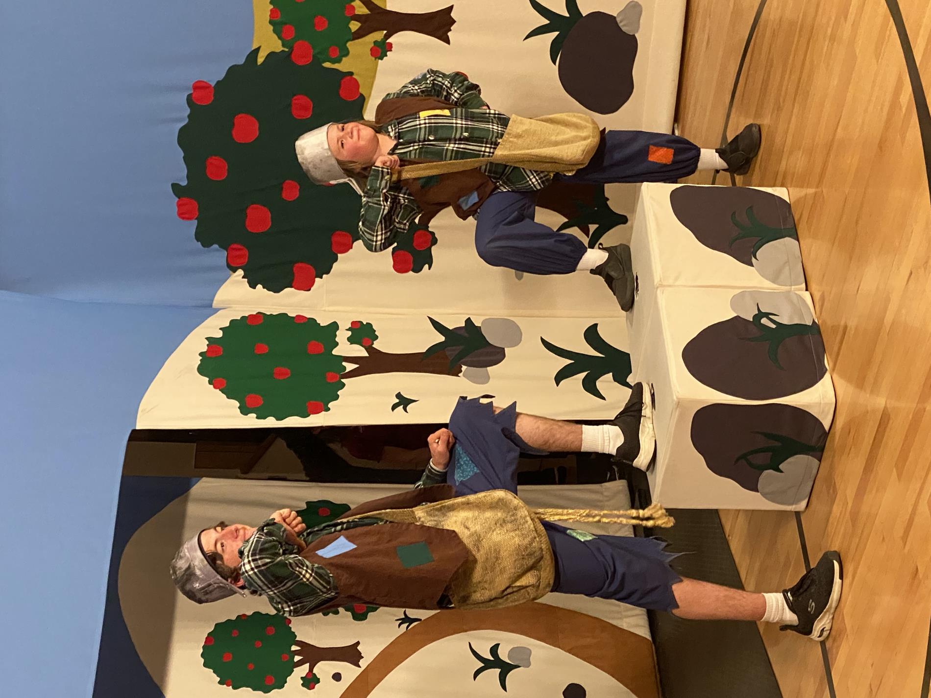 Students Putting on Johnny Appleseed Play