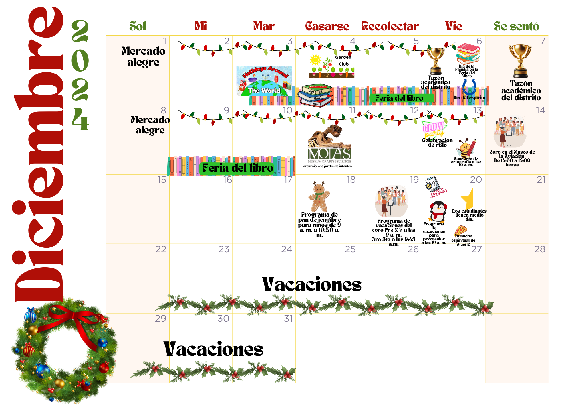 December 2024 Spanish