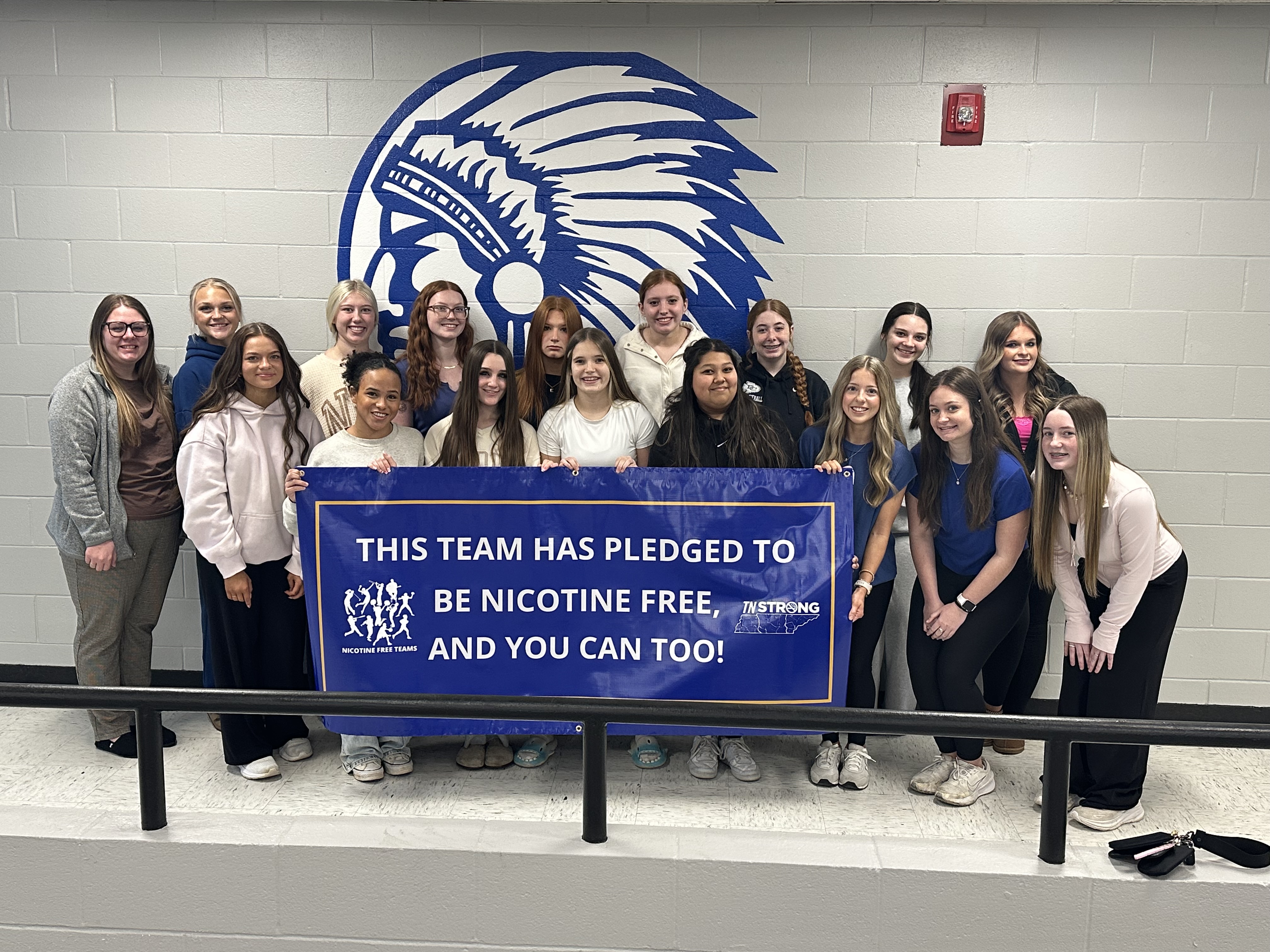BCHS Flag Football pledges to be Nicotine Free! 