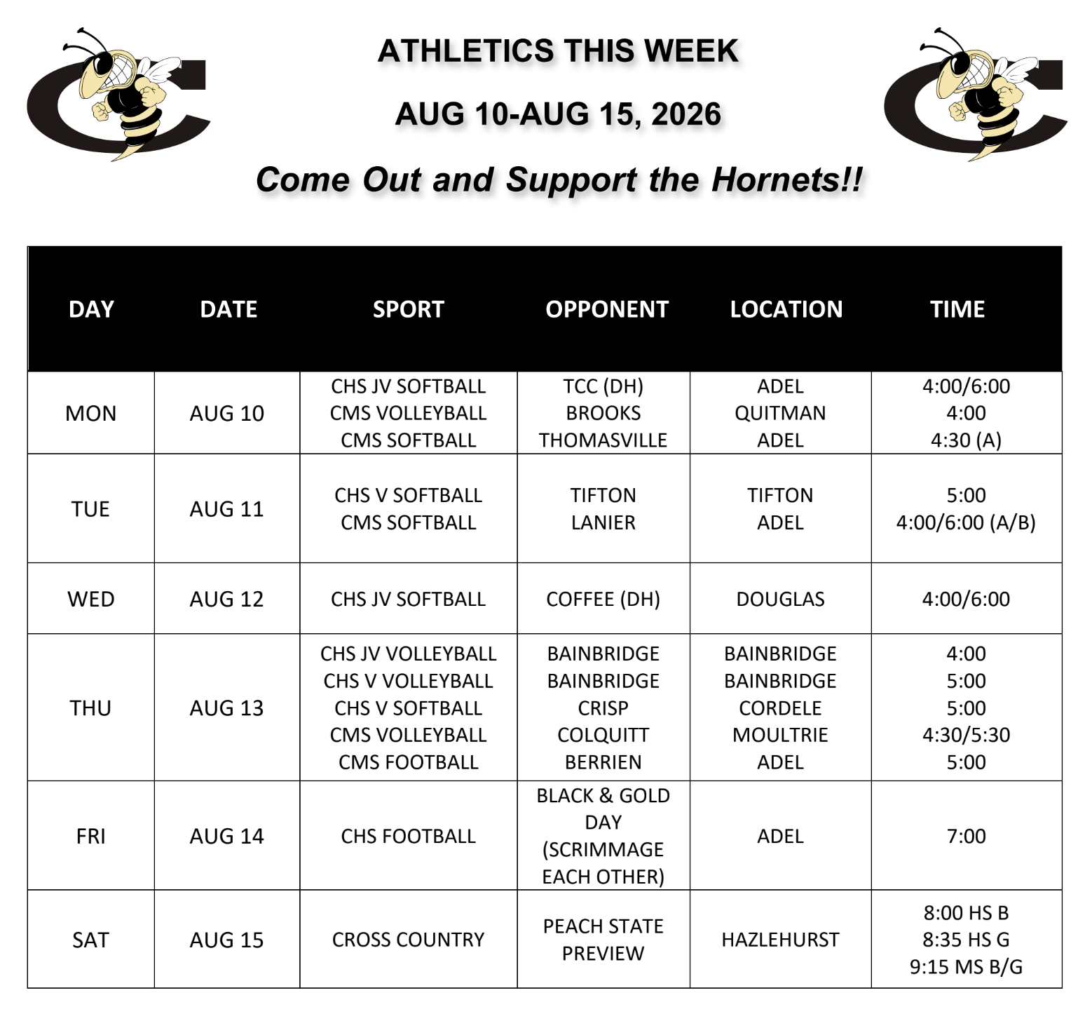 athletics