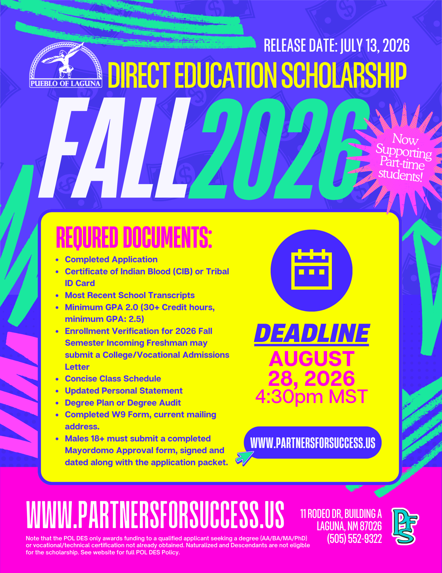 Apply for DES