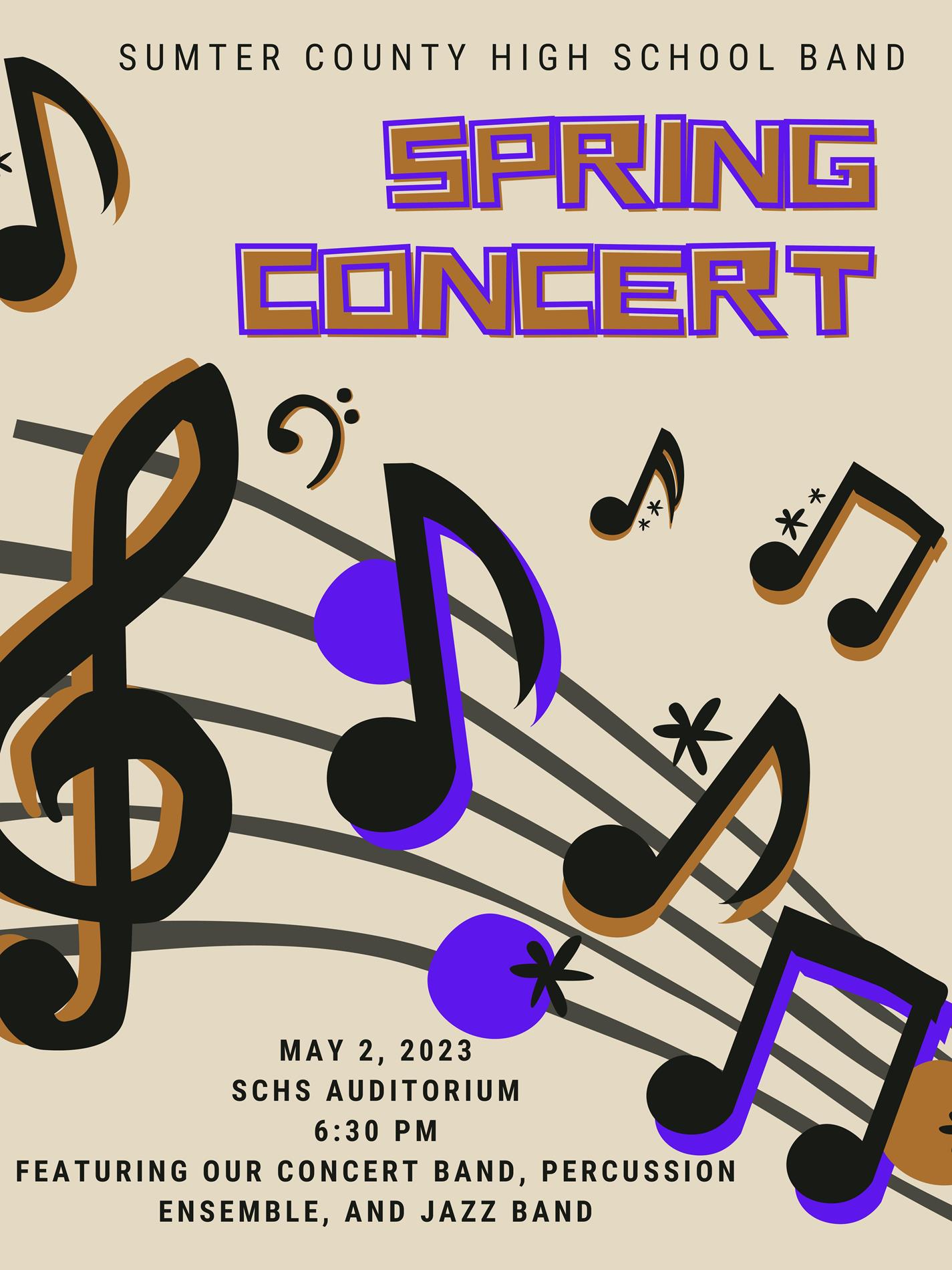 spring concert flyer