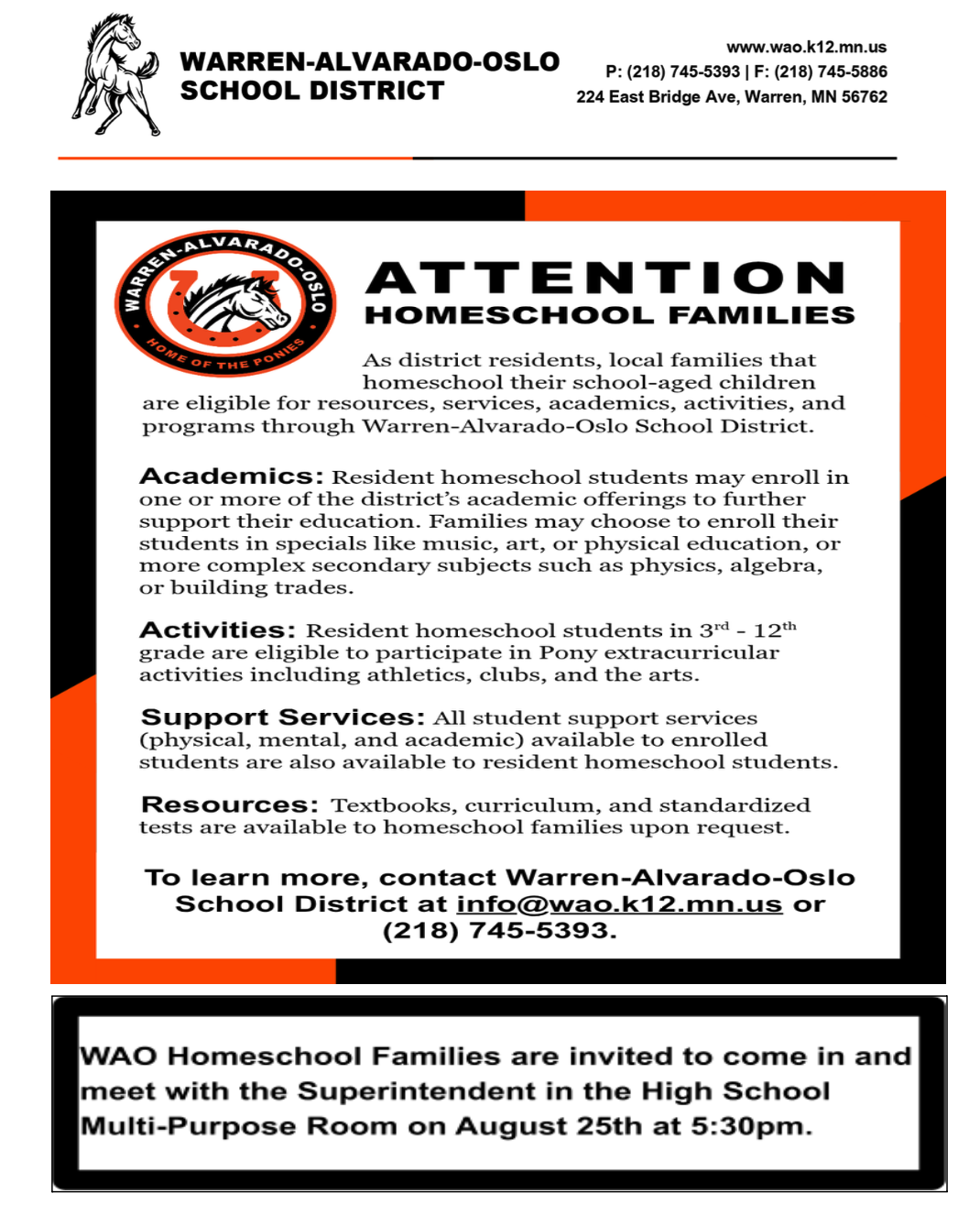 homeschool information