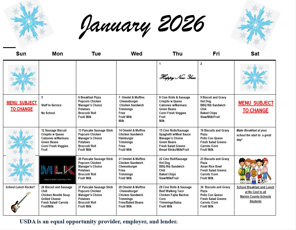 Lunch Menu Lunch Menu