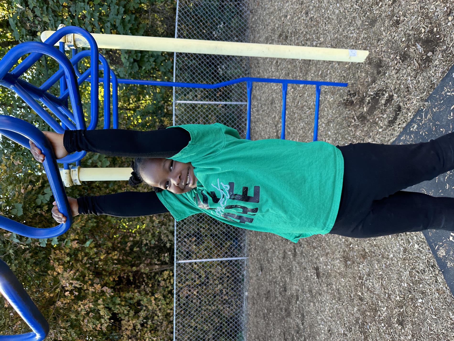 Student on playground