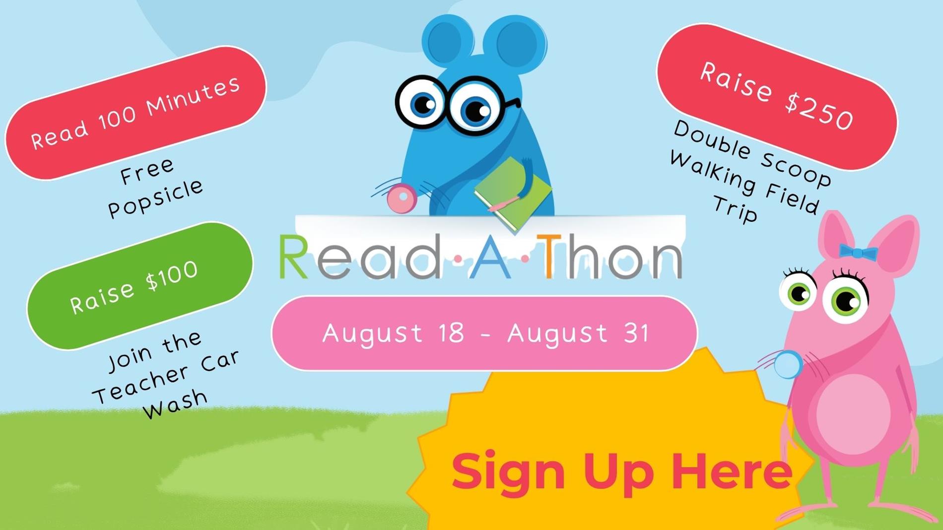 Sign Up for Read A Thon Sign Up for Read A Thon